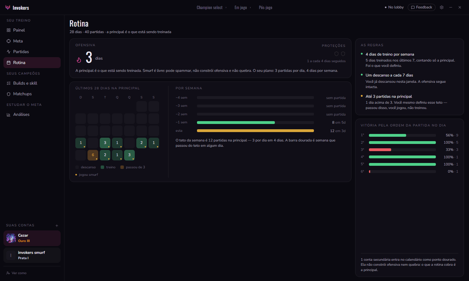 App Invokers: rotina